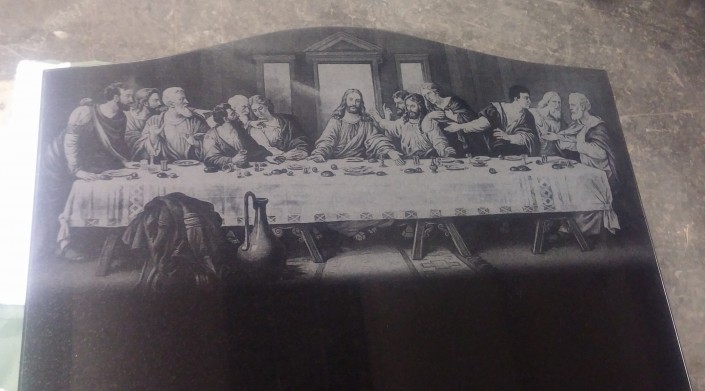 Full Last Supper Laser Etching