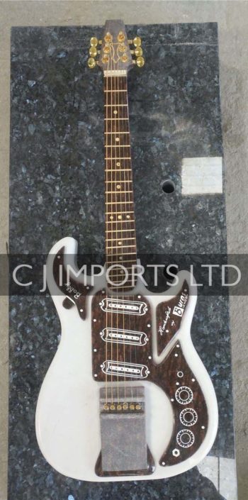 White Granite Guitar
